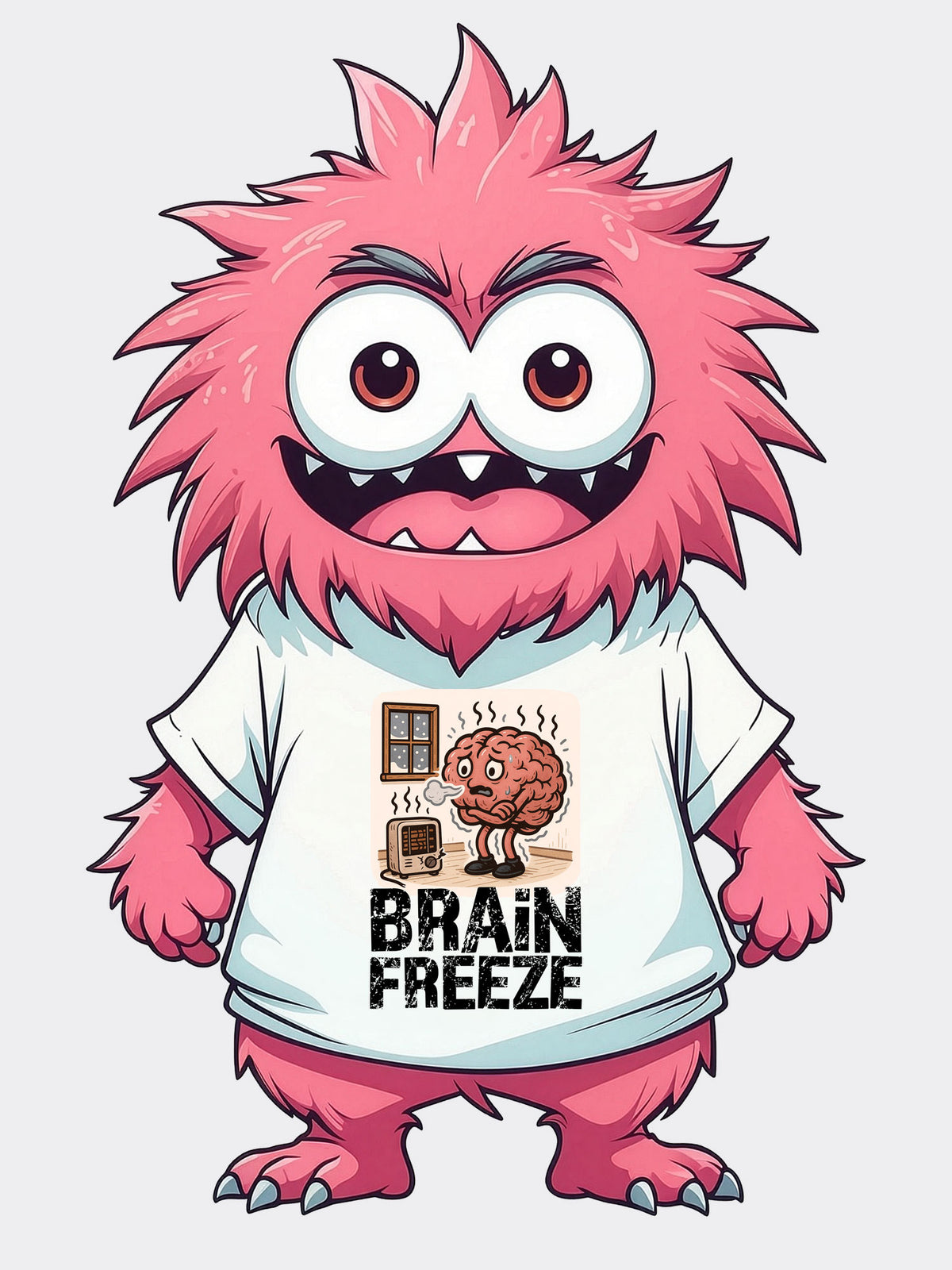 Brain Freeze Graphic Tee – For Those Cold, Hard Thinking Moments