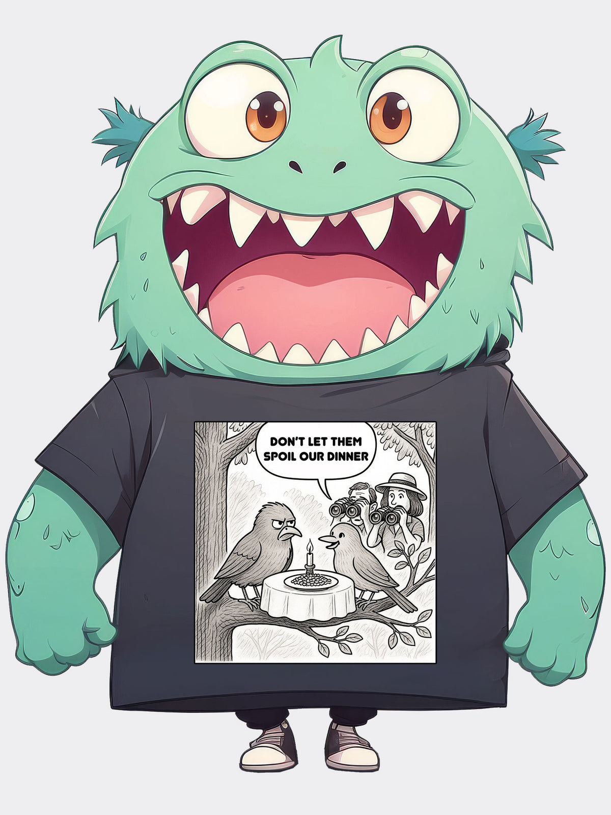 Don't Let Them Spoil Our Dinner Tee – A Classic Cartoon with a MyMoodTee® Twist