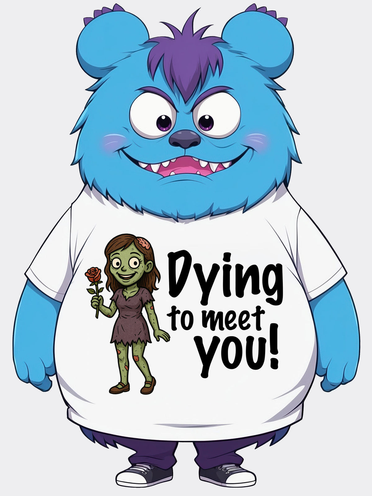 Dying to Meet You – Women's Funny Zombie Graphic Tee