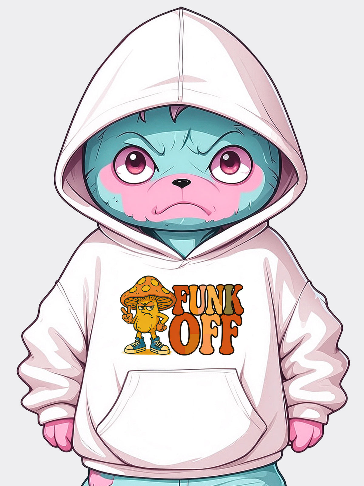 Funk Off Hoodie – Sarcastic Funny Hoodie for Mood Swings, Sass, and Staying Cozy