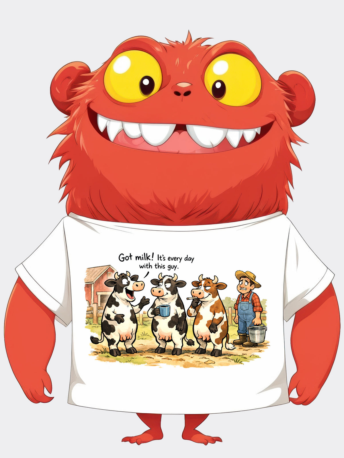 Got Milk? - Funny Cow T-Shirt - Around the Corner Limited Edition Sarcastic Farm Humor Graphic Tee