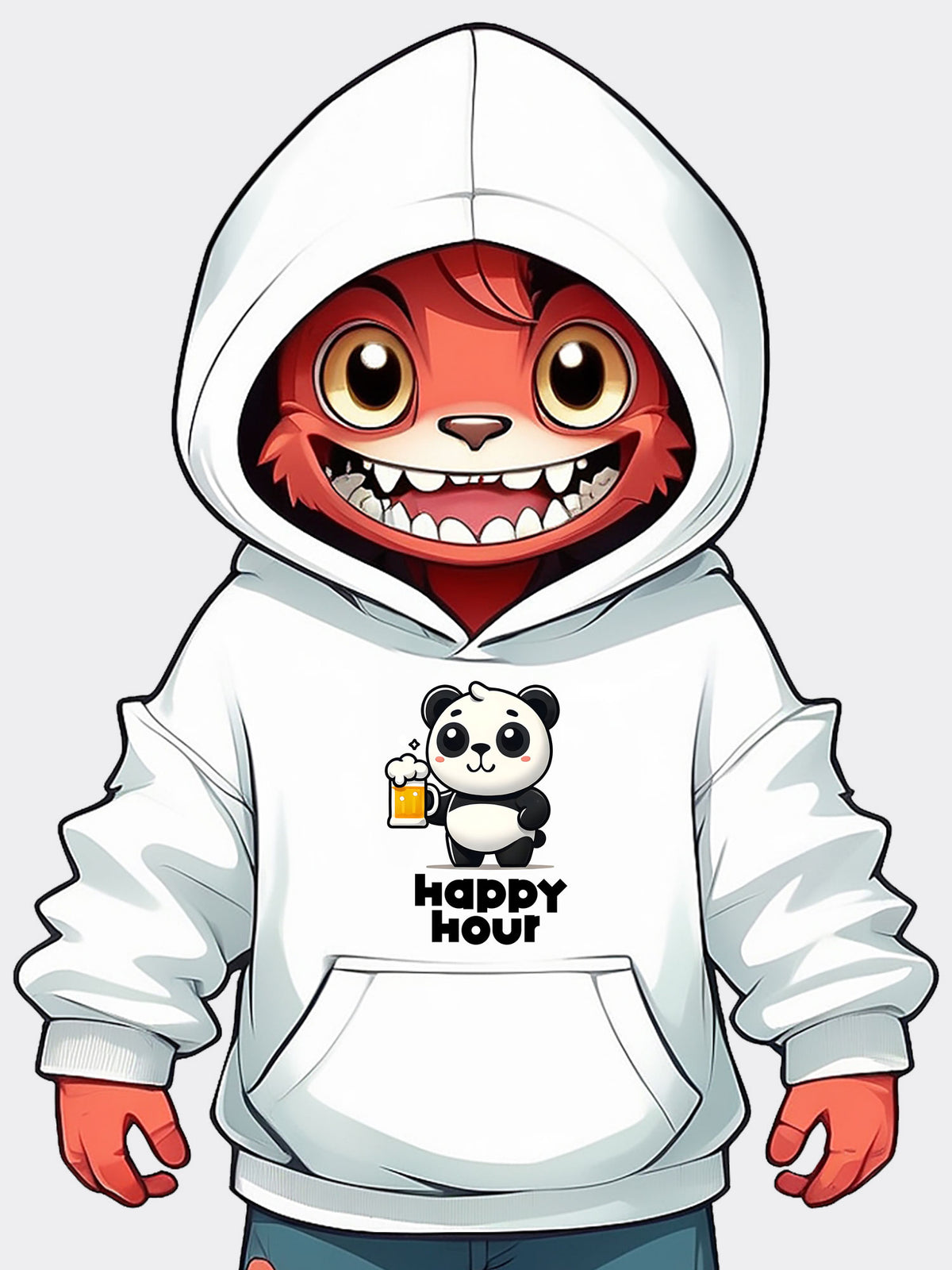 Happy Hour - Premium Blend Fleece Hoodie - Because You’re Always On the Clock
