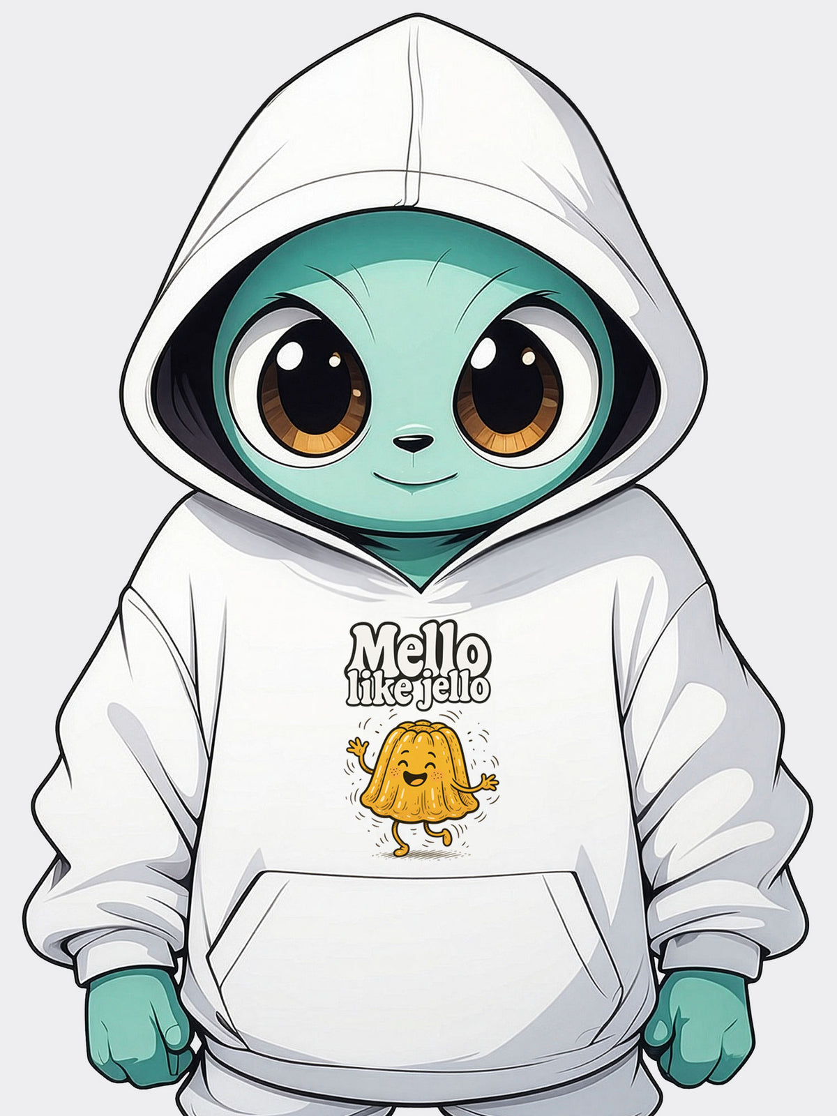 Mellow Like Jello – Hooded Tee – Soft, Snarky & Chill AF Vibes