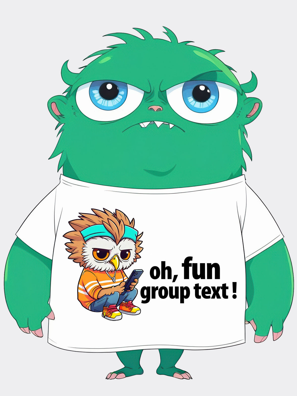 Oh, Fun Group Text - Funny Introvert Sarcastic Text Message Graphic Tee
