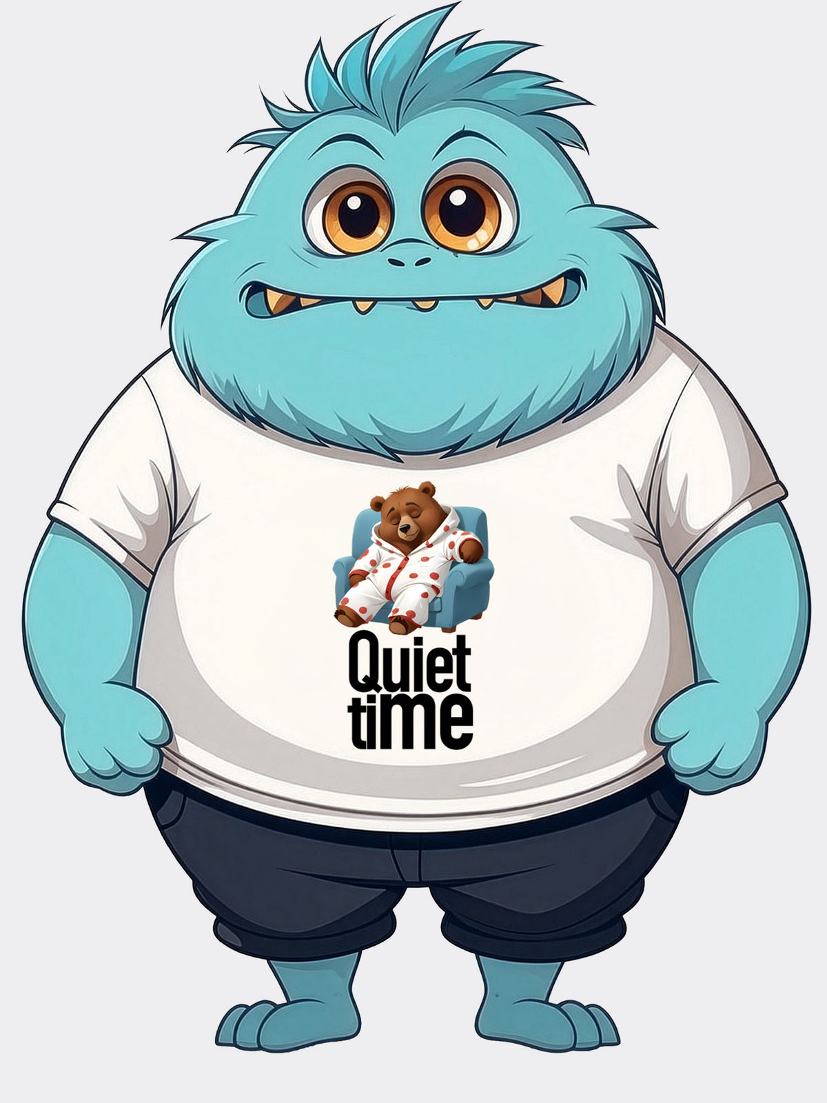 Quiet Time -Classic Cotton Graphic Tee - Because People Are Exhausting