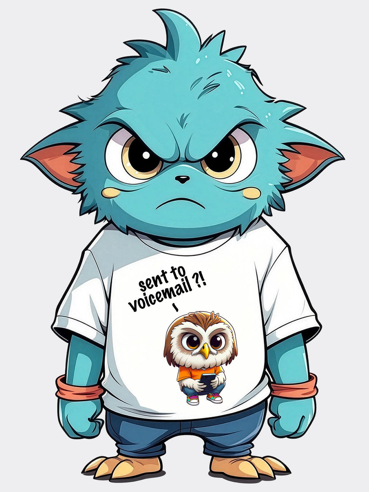 Sent to Voicemail – Graphic Tee – For When You’re Not Even Pretending to Care