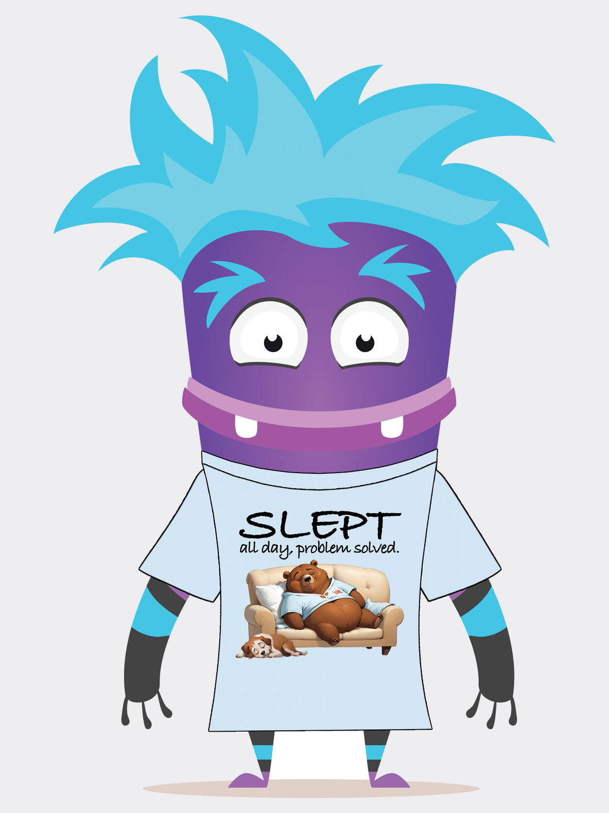 Slept All Day, Problem Solved Tee