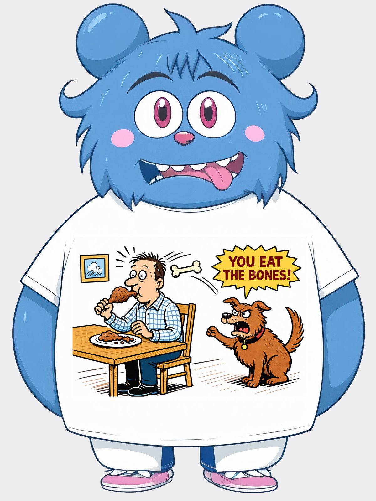 You Eat the Bones - Funny Dog Sarcastic Pet Humor Tee Around The Corner Limited Edition