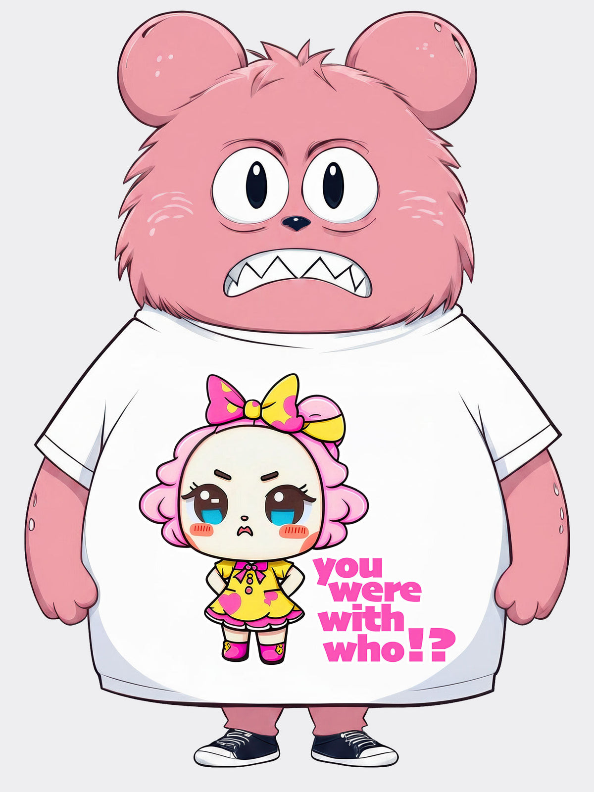 You Were With Who!? – Women’s Funny Jealous Graphic Tee